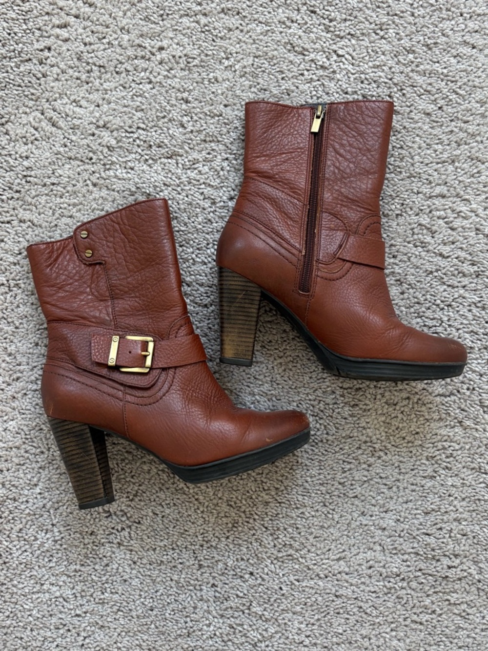 Indigo by Clarks Lida Sayer Brown Leather Ankle Boots